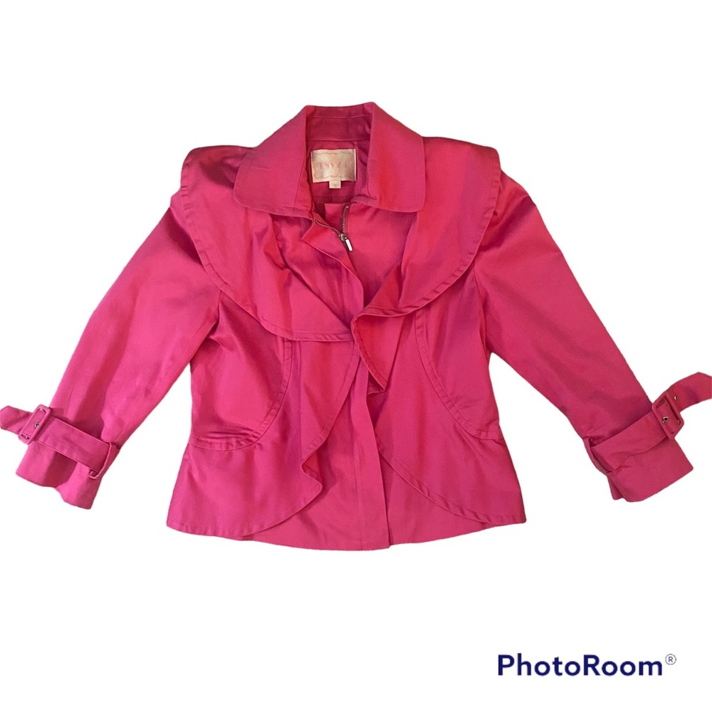 Pink Jacket Size Small Cropped Zip